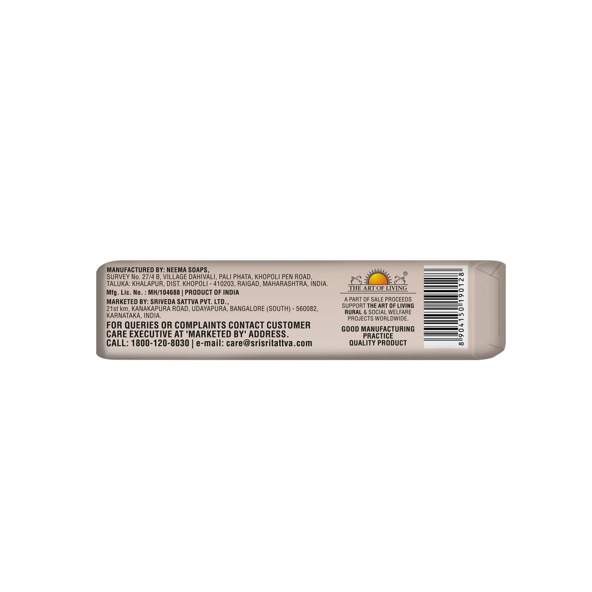 Sri Sri Tattva Jasmine & Vitamin E Soap | A Moisturising Cleanser | 100 g Each