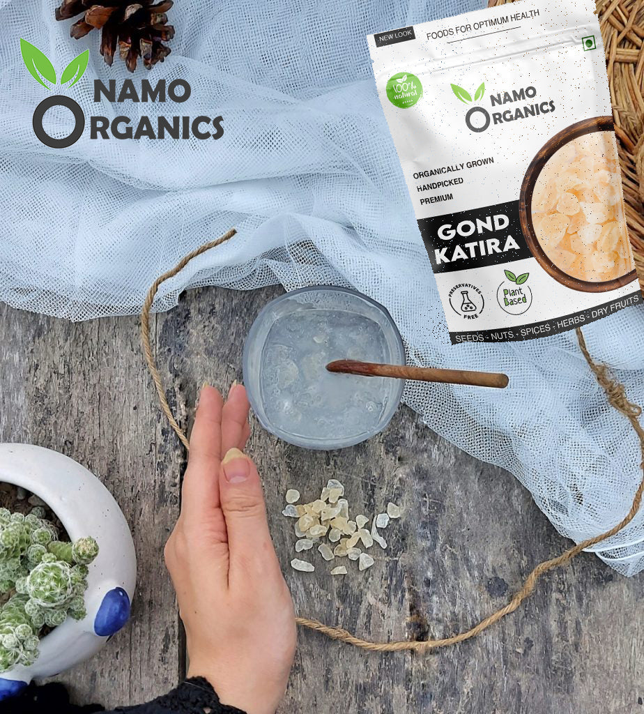 Namo Organic - Pure Gond Katira - Sourced From Organic Gum cultivators - Premium White