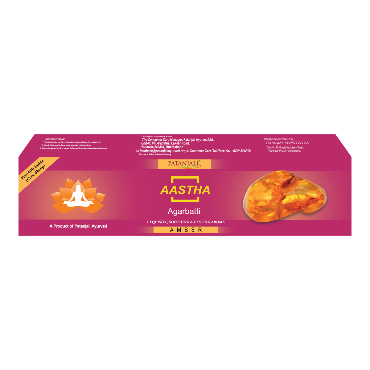 Patanjali Aastha Agarbatti Amber