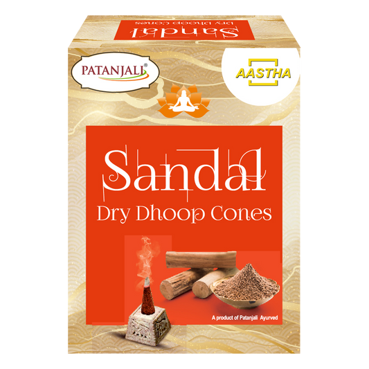 Patanjali Aastha Sandal Dry Dhoop Cone