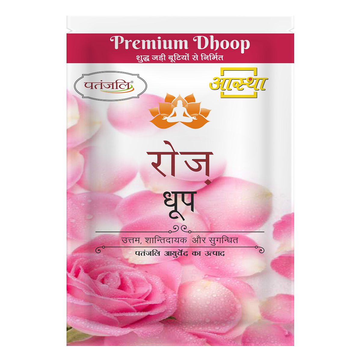 Patanjali Aastha Premium Rose Dhoop - 20 N