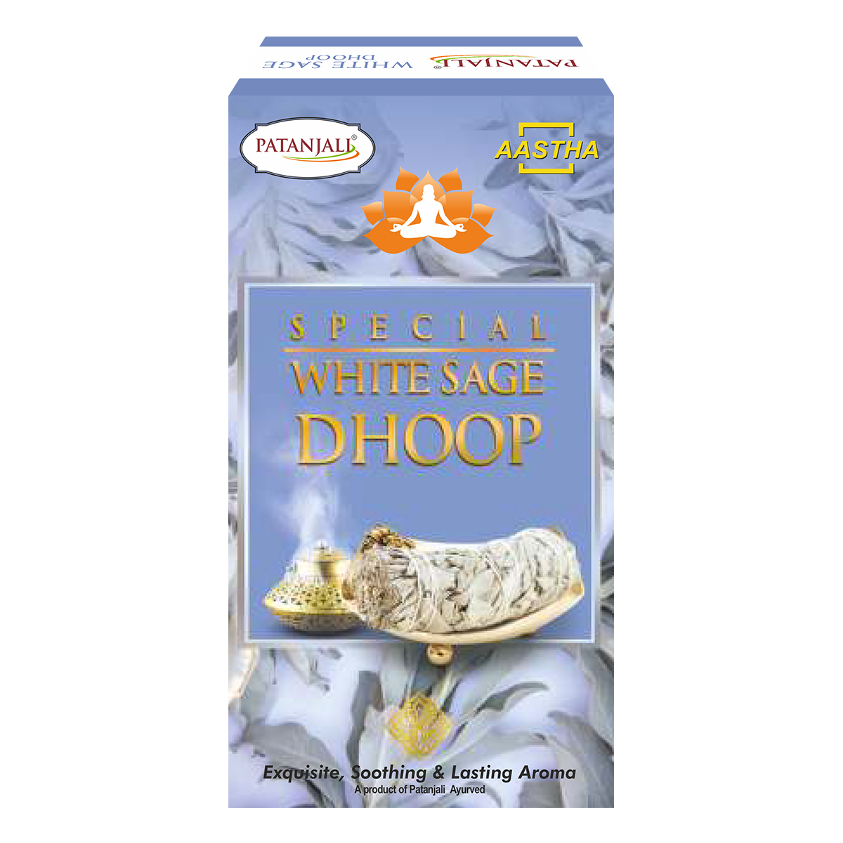 Patanjali Aastha Special Whitesage Dhoop - 10 N