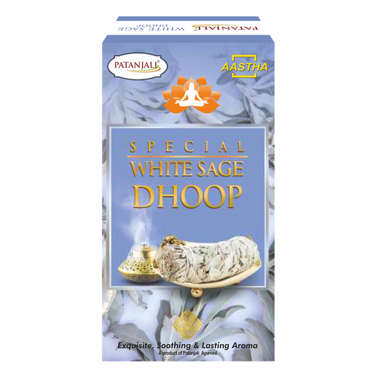 Patanjali Aastha Special Whitesage Dhoop - 10 N