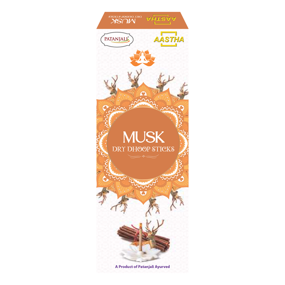 Patanjali Aastha Dry Dhoop Sticks Musk 8 N