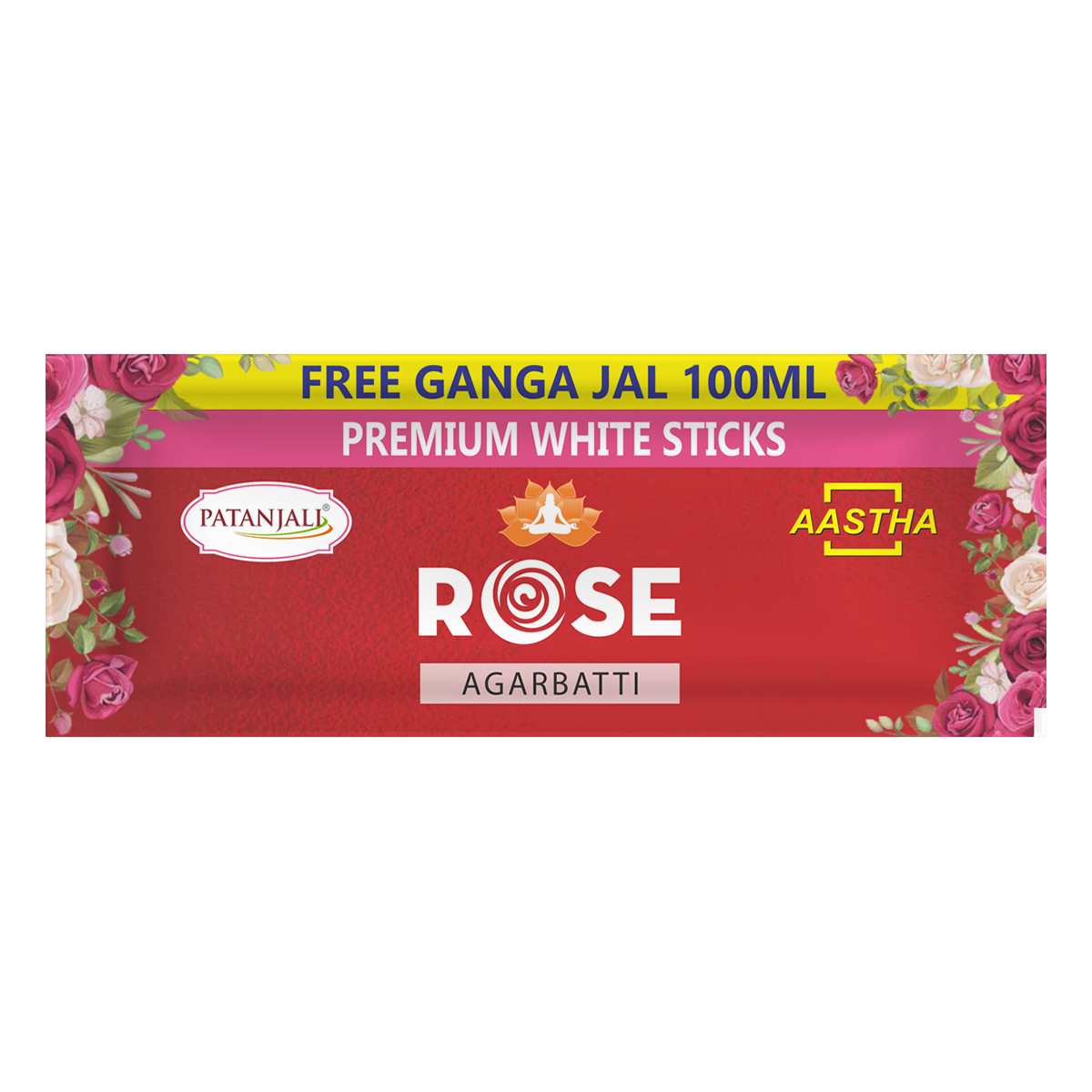 Patanjali Aastha Premium Agarbatti White Stick Rose