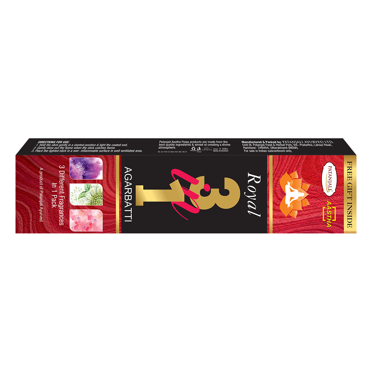 Patanjali Aastha Royal 3 in One Agarbatti