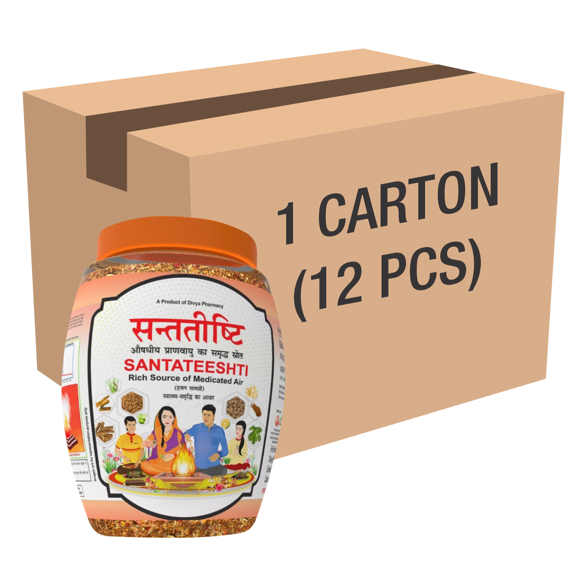 Patanjali Divya Santateeshti (Hawan Samagri) 400g 1 CLD (12 Pcs)