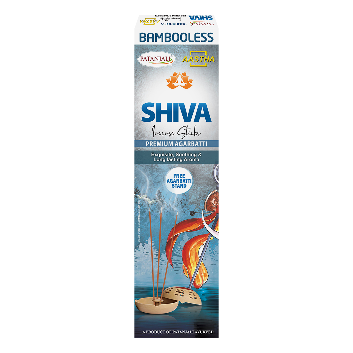 Patanjali Aastha Bambooless Agarbati Shiva