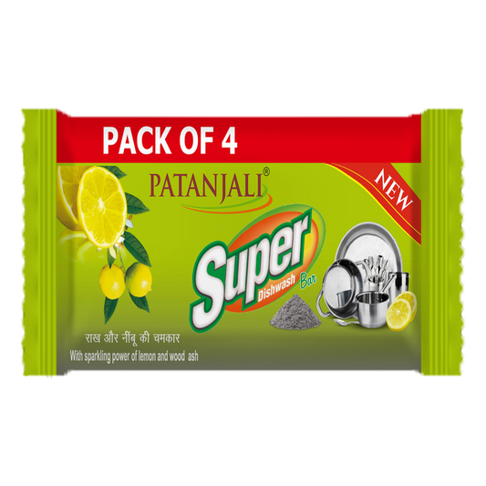 Patanjali Super Dish Wash Bar Pack of 4
