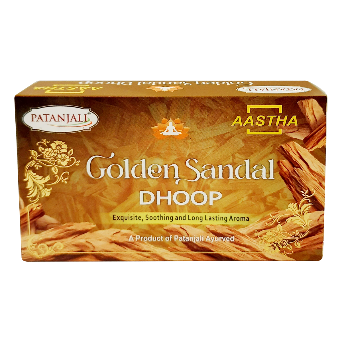 Patanjali Aastha Premium Golden Dhoop Sandal- 16 N