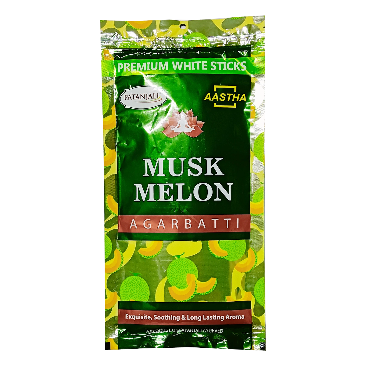 Patanjali Aastha Premium White Stick Muskmelon Agarbatti