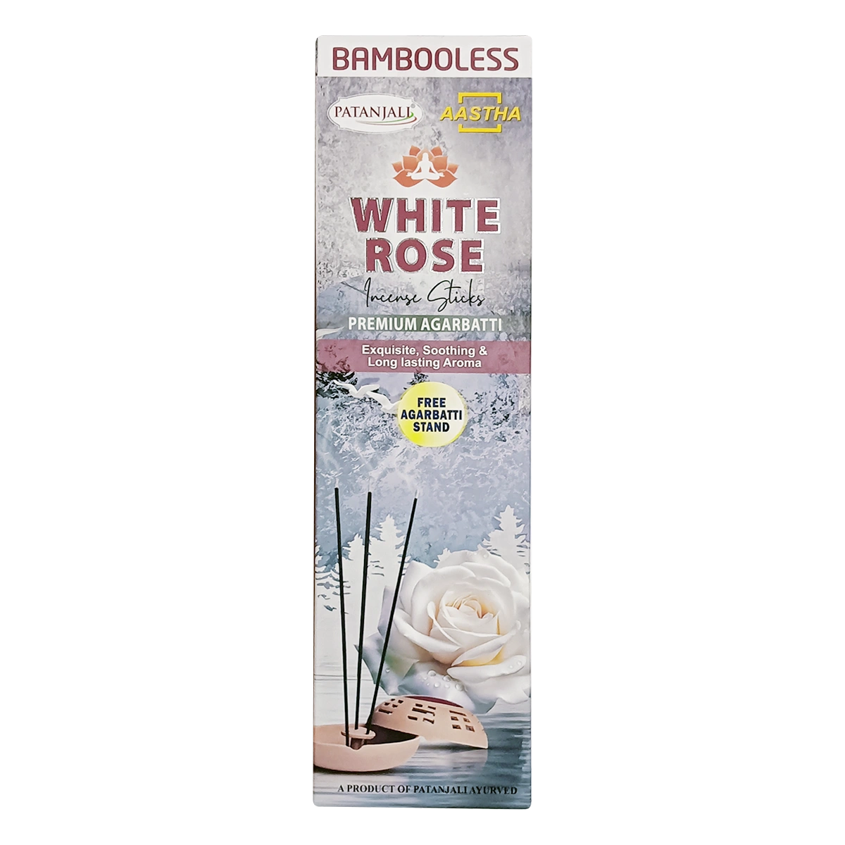 Patanjali Aastha Bambooless Agarbati Whiterose