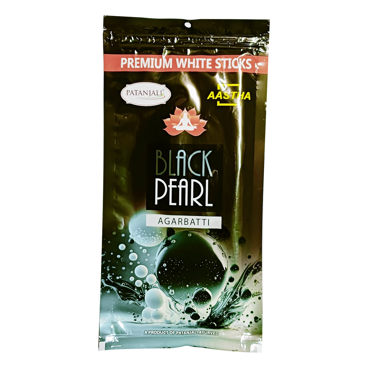 Patanjali Aastha Premium White Stick Blackpearl Agarbatti