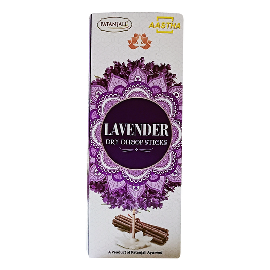 Patanjali Aastha Dry Dhoop Sticks Lavender -8 N