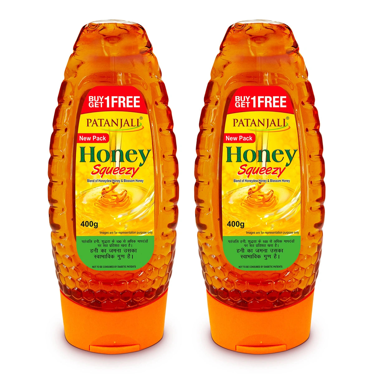 Patanjali Honey Squeeze - 400 G (1+1 Combo)