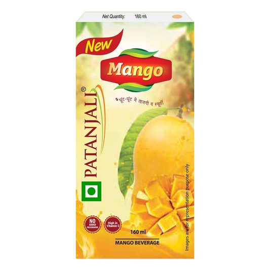 Patanjali Natural Mango Beverage (Tetra Pack)