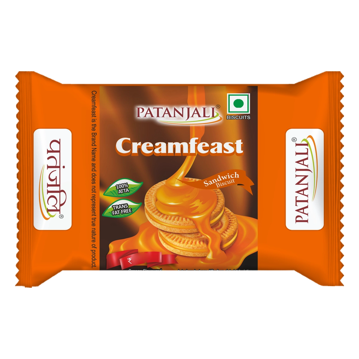 Patanjali Creamfeast Orange Biscuit