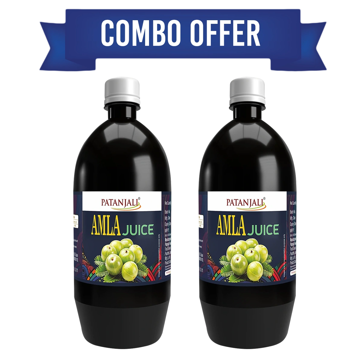 Patanjali Combo Amla Juice 1L (Pack Of 2)