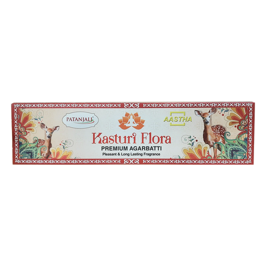 Patanjali Aastha Premium Agarbatti Kasturi Flora 20N