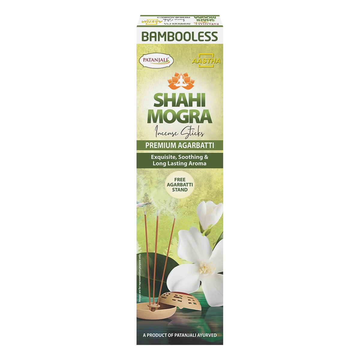 Patanjali Aastha Bambooless Agarbatti Shahi Mogra