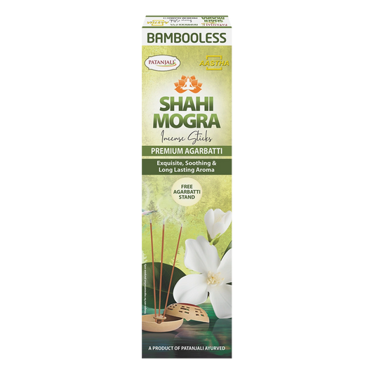 Patanjali Aastha Bambooless Agarbatti Shahi Mogra