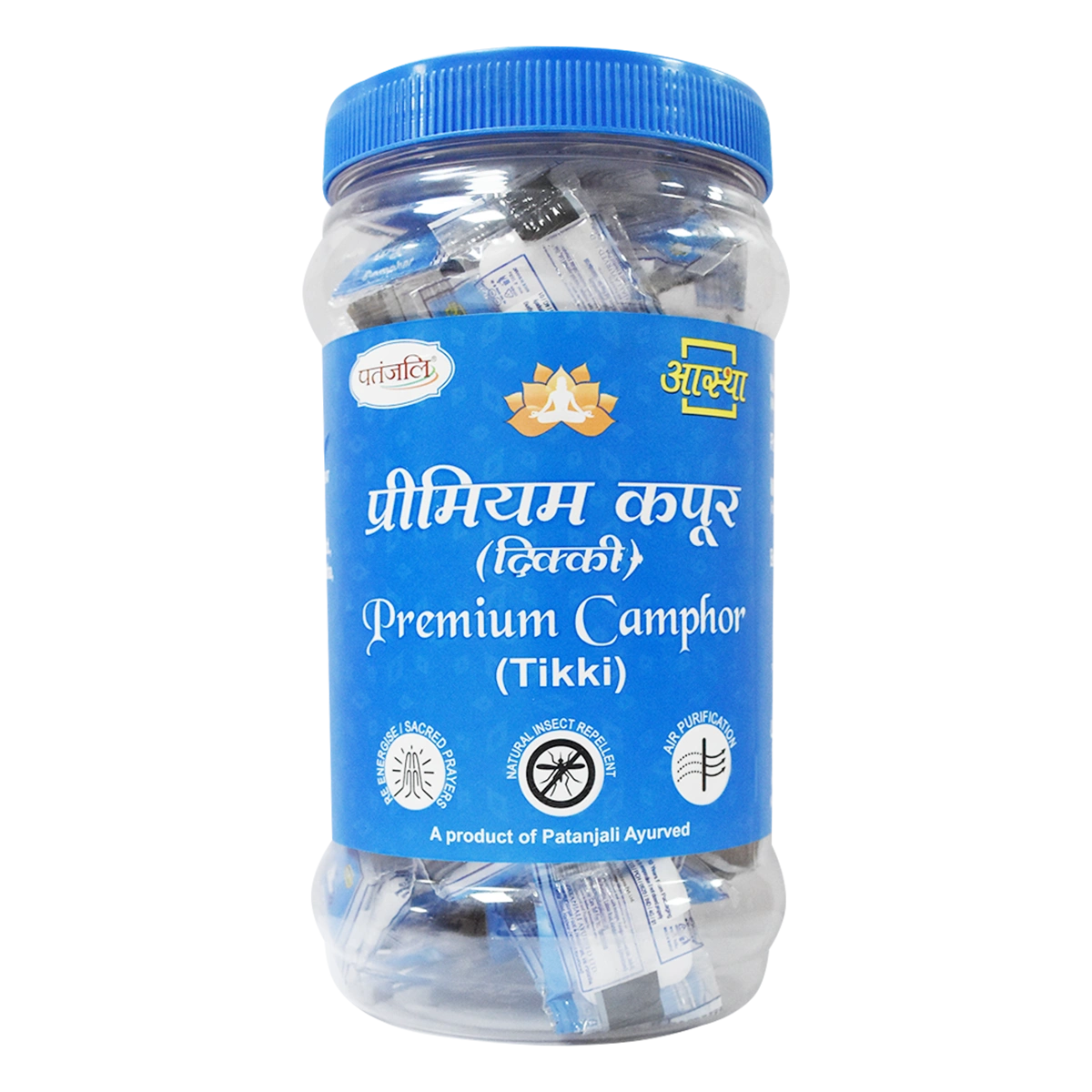 Patanjali Aastha Premium Camphor (Tikki) Jar
