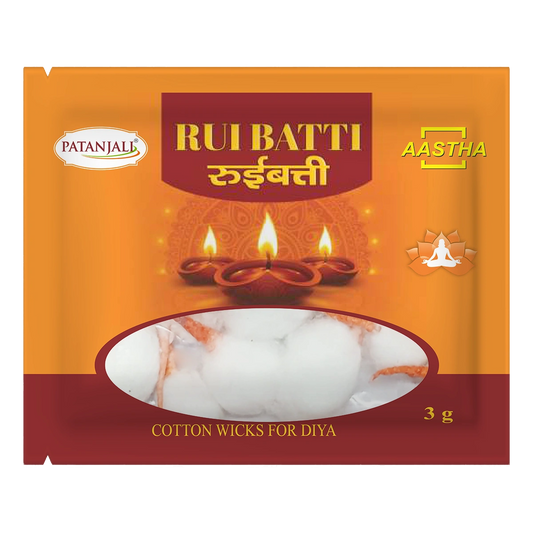 Patanjali Aastha Round Cotton Wicks (Red)