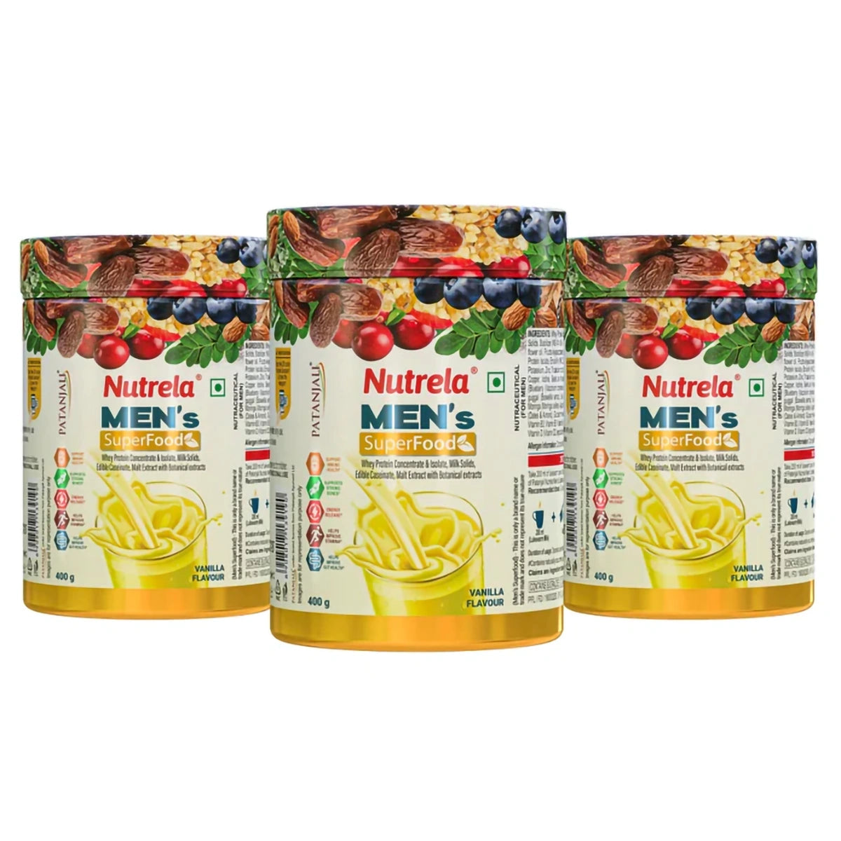 Patanjali Nutrela Men's Superfood (pack of 3)