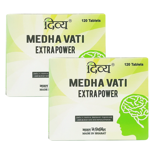 Patanjali Combo Divya Medha Vati Extra Power 30X4 Tab (Pack Of 2)
