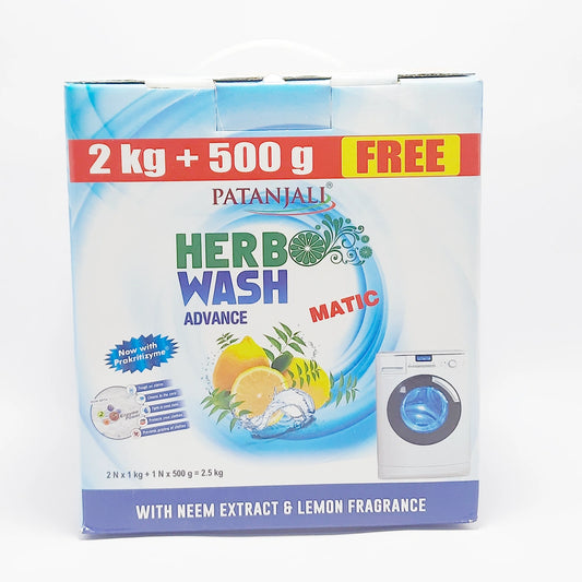 Patanjali Herbo Wash Advance Matic Detergent Powder 2kg