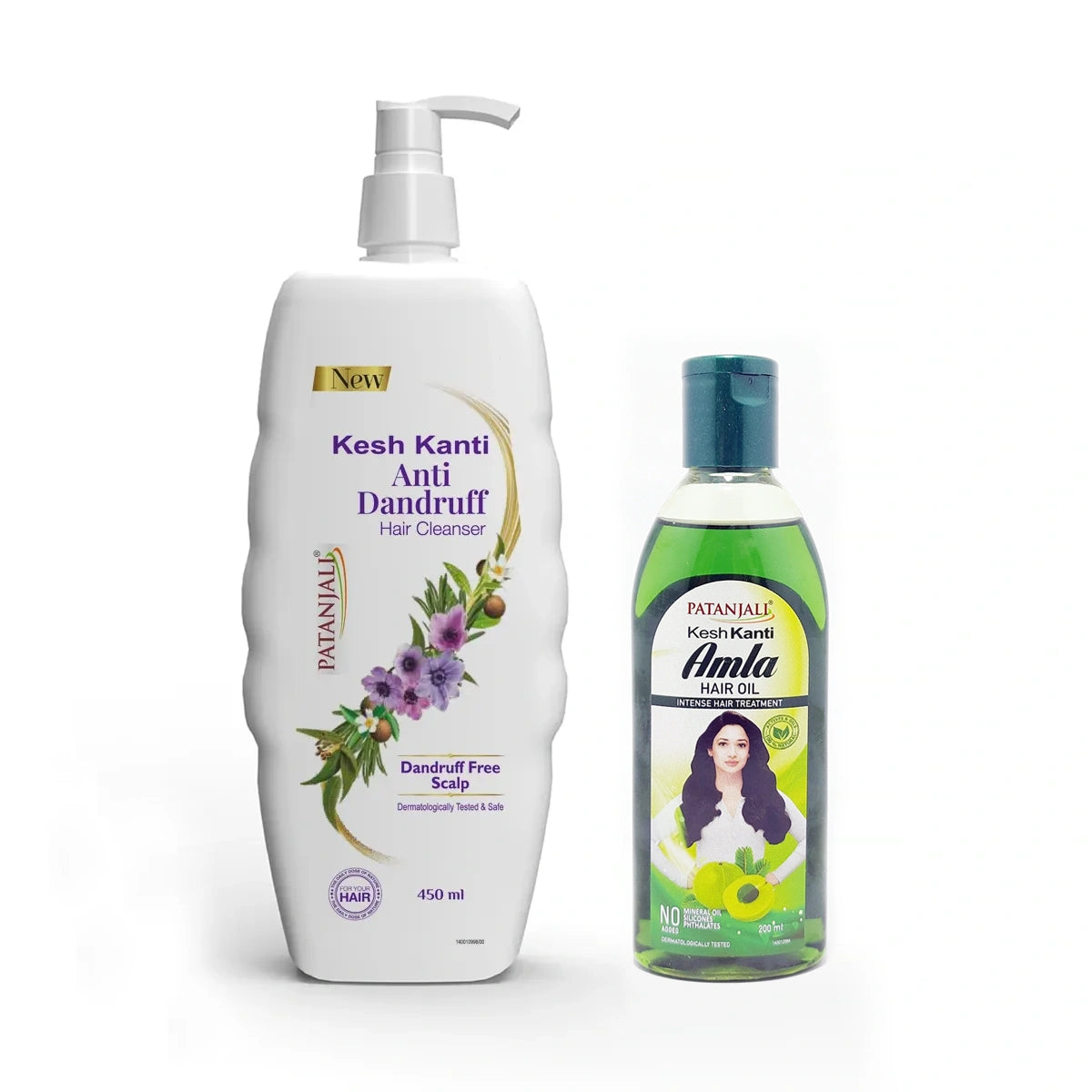 Patanjali Combo- Amla Hair Oil+Kesh Kanti Anti Dandruff Hair Cleanser (200ml+450ml)