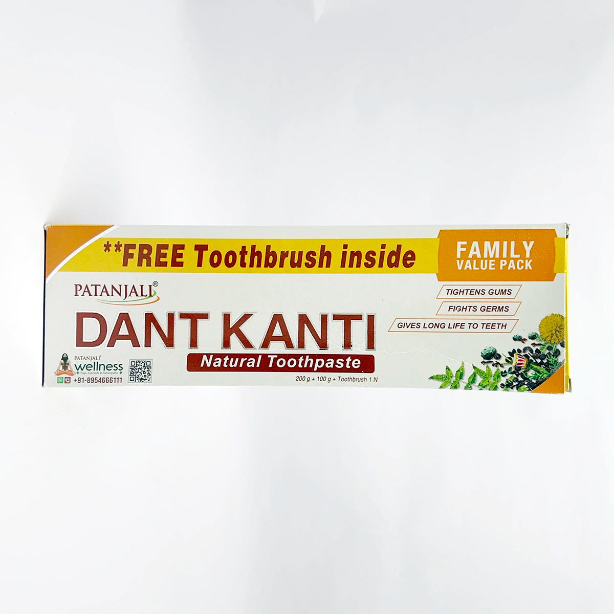 Patanjali Dant Kanti Natural Toothpaste Family Value Pack