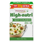 Patanjali Soya Nutri Chunks 180G + 20G