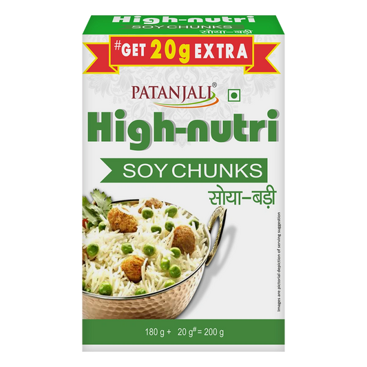 Patanjali Soya Nutri Chunks 180G + 20G