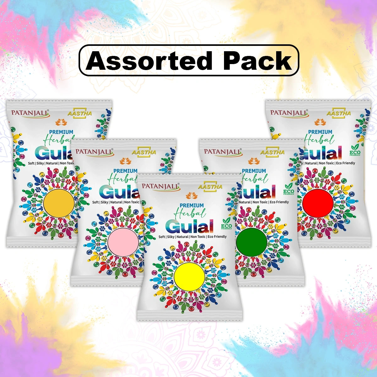 Patanjali Aastha Herbal Gulal Mix (RPYGS)