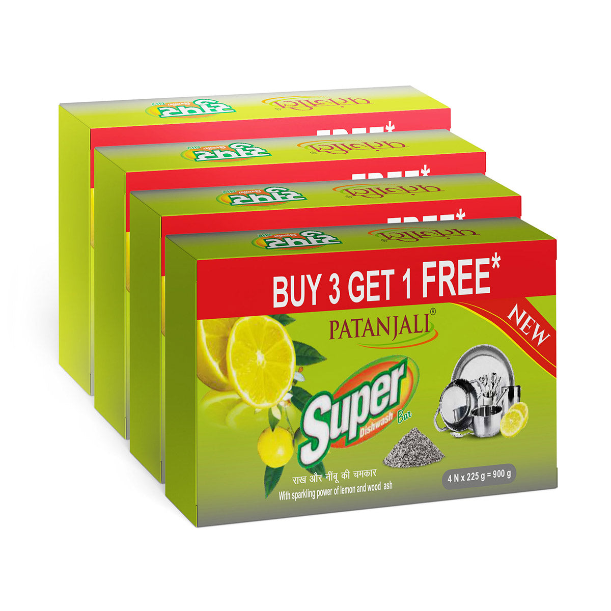 Patanjali Super Dish wash Bar-225 Gram