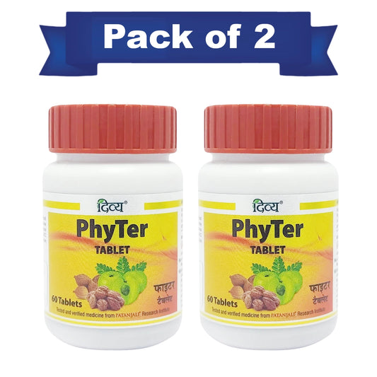 Patanjali Combo Divya Phyter Tablet 60 N (Pack of 2)