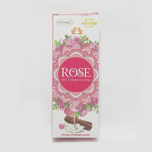 Patanjali Aastha Dry Dhoop Sticks Rose -8 N
