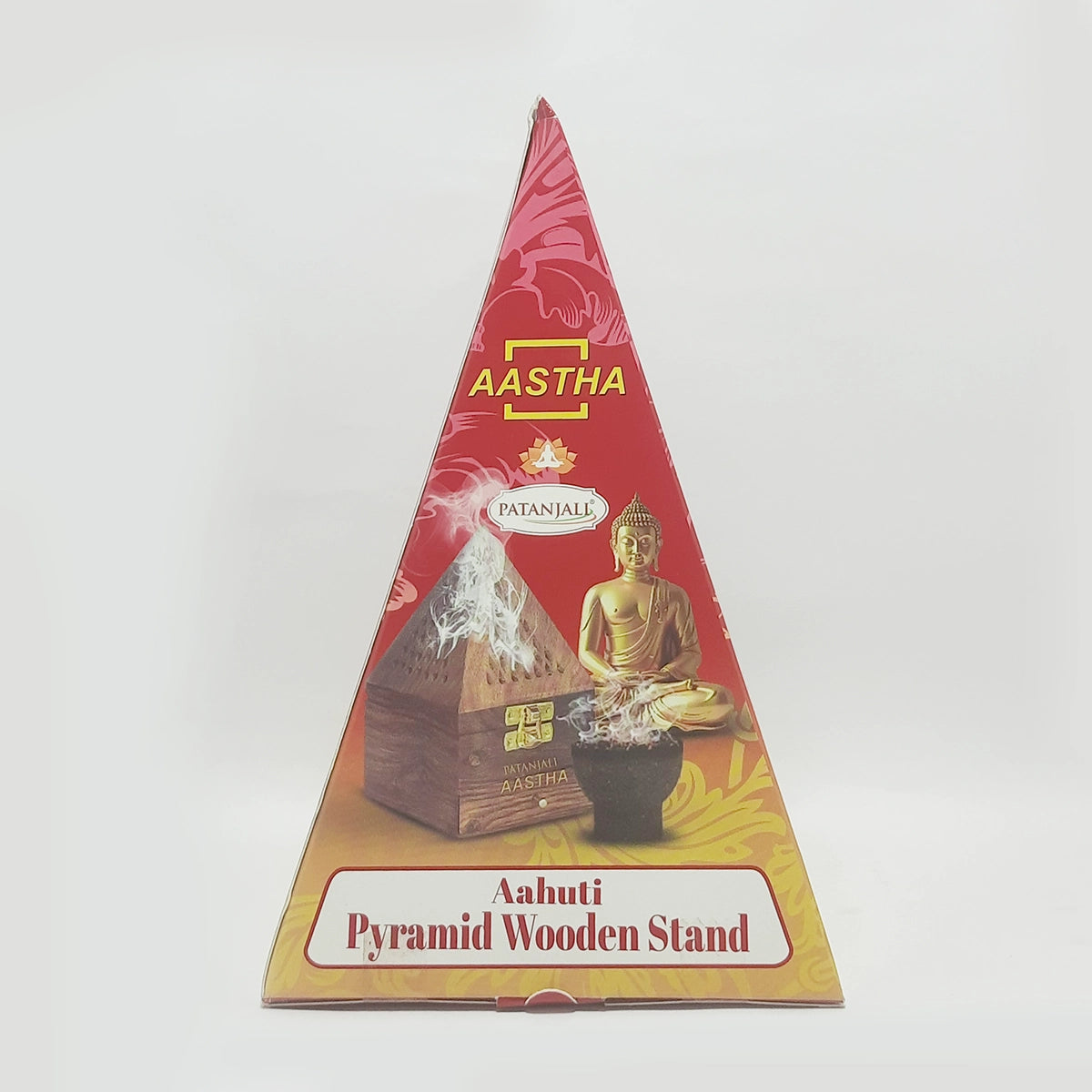 Patanjali Aastha Pyramid Wooden Stand - 1 N