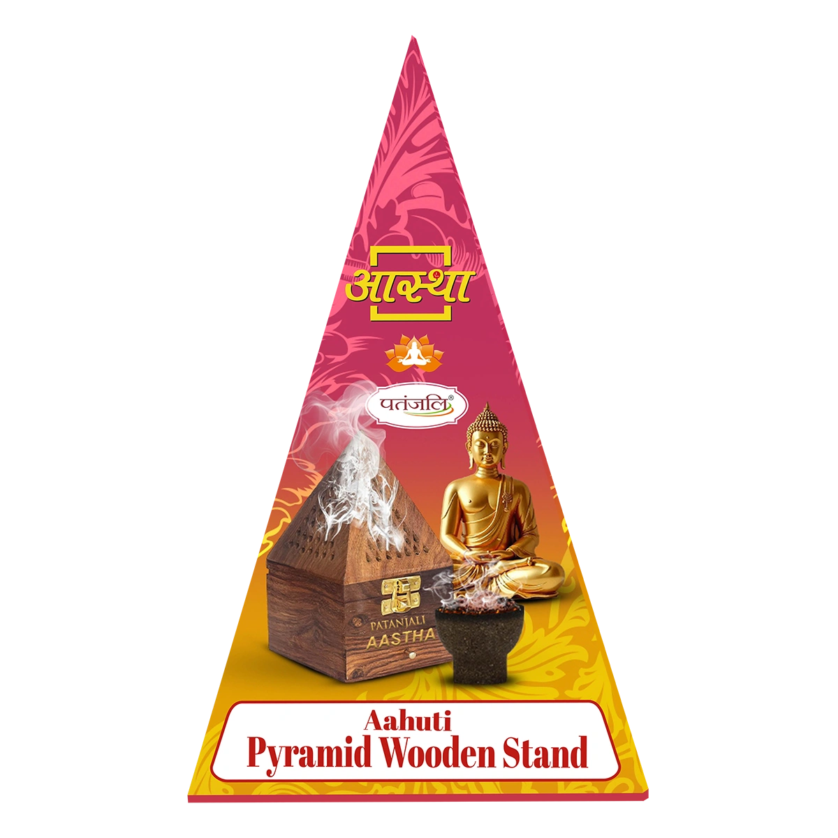 Patanjali Aastha Pyramid Wooden Stand - 1 N