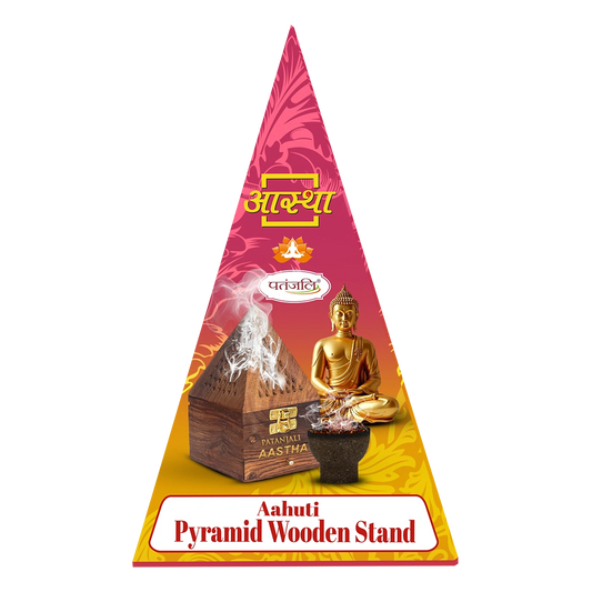 Patanjali Aastha Pyramid Wooden Stand - 1 N