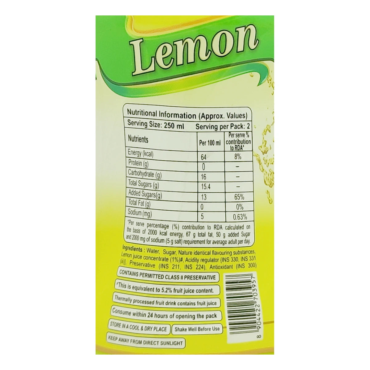 Patanjali Lemon Drink