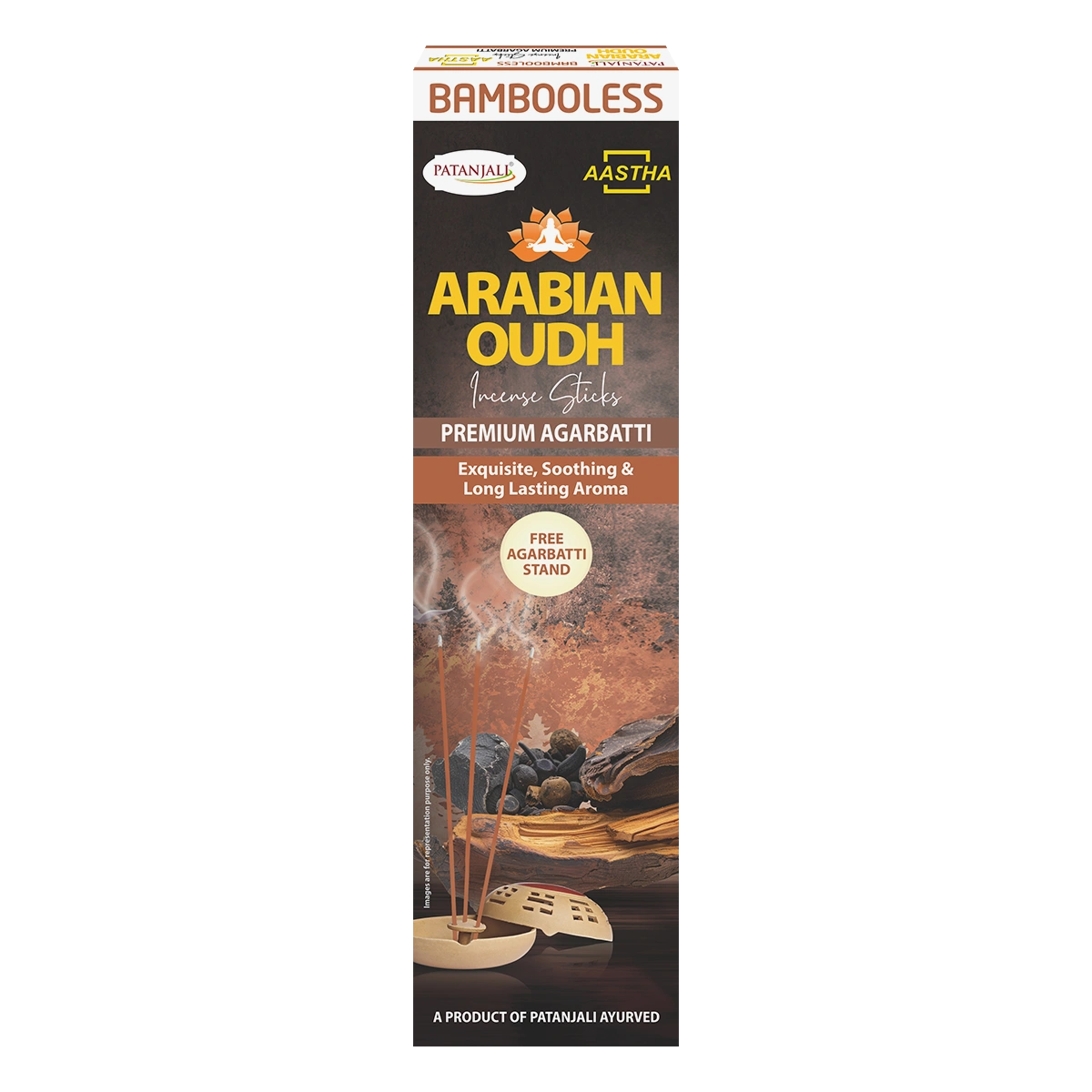Patanjali Aastha Bambooless Agarbatti Arabian Oudh