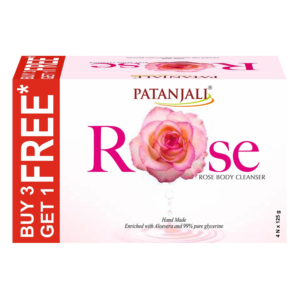 Patanjali Rose Body Cleanser 125g