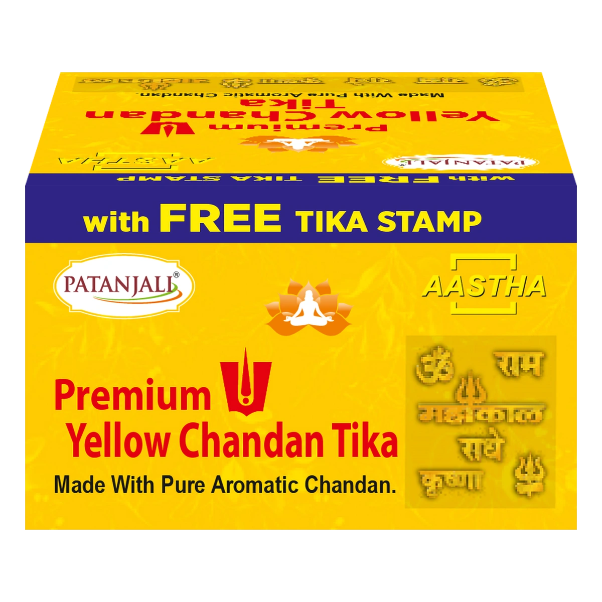 Patanjali Aastha Yellow Chandan Tika