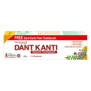 Patanjali Dant Kanti Natural Toothpaste (200g) + Flexi Toothbrush 18rs