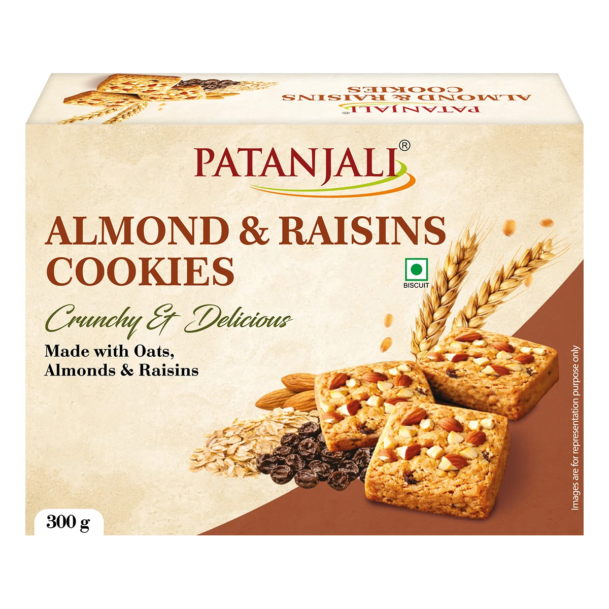 Patanjali Almond & Raisins Cookies