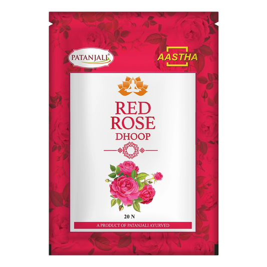 Patanjali Aastha Red Rose Dhoop - 20 N