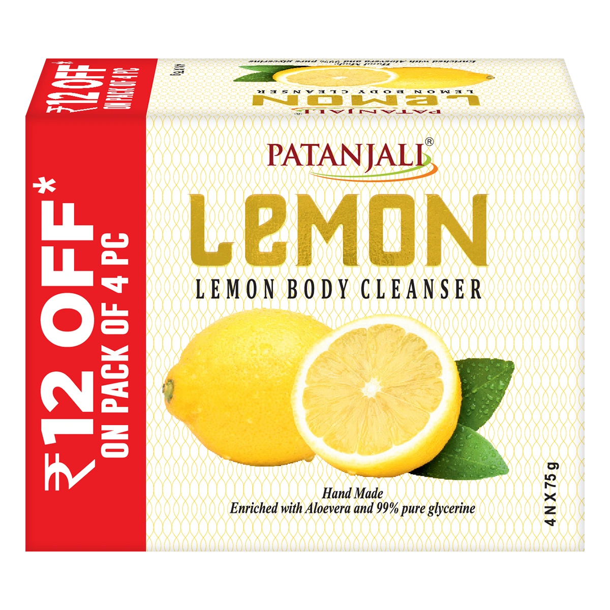 Patanjali Lemon Body Cleanser-75 Gx 4 N