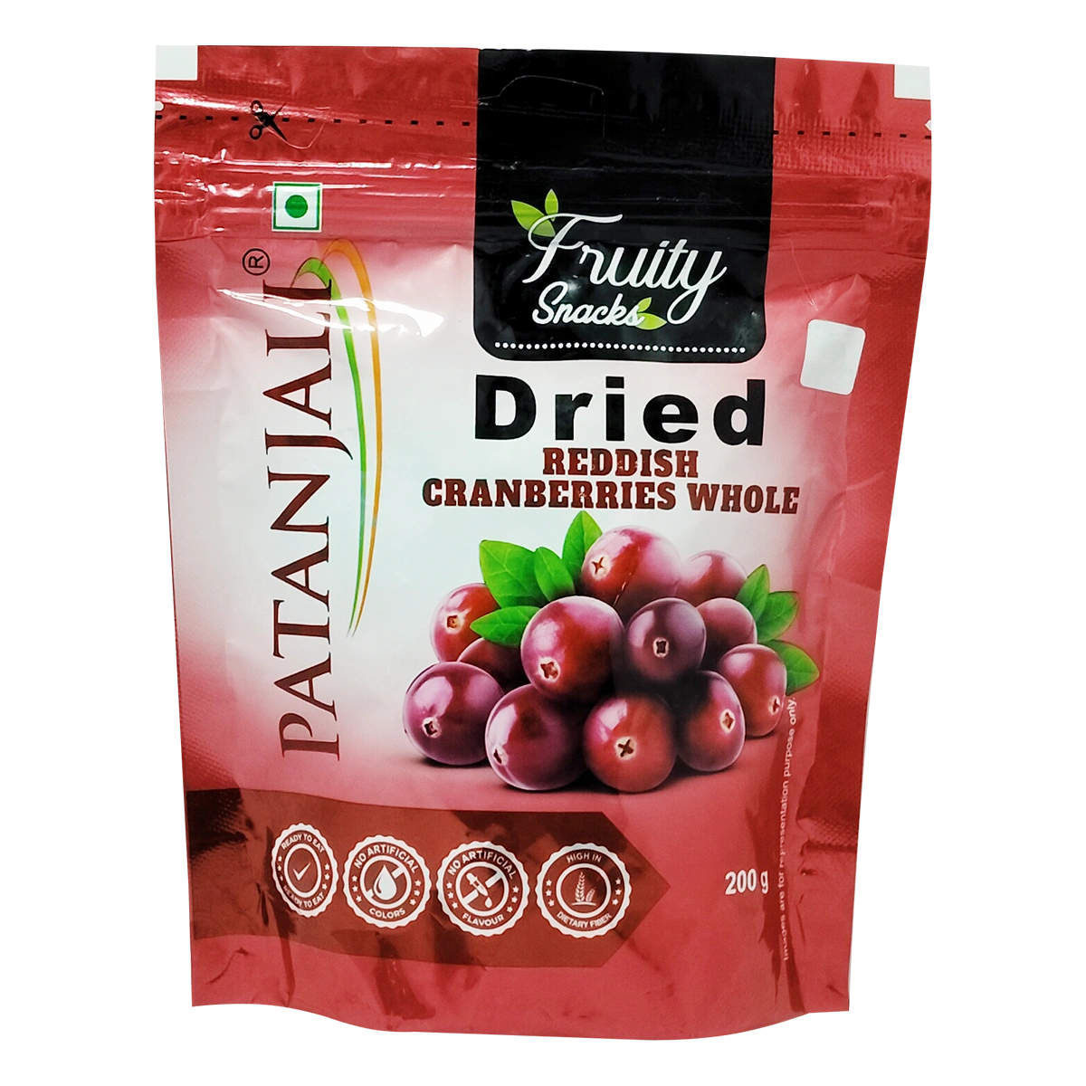 Patanjali Dried Reddish Cranberries Whole